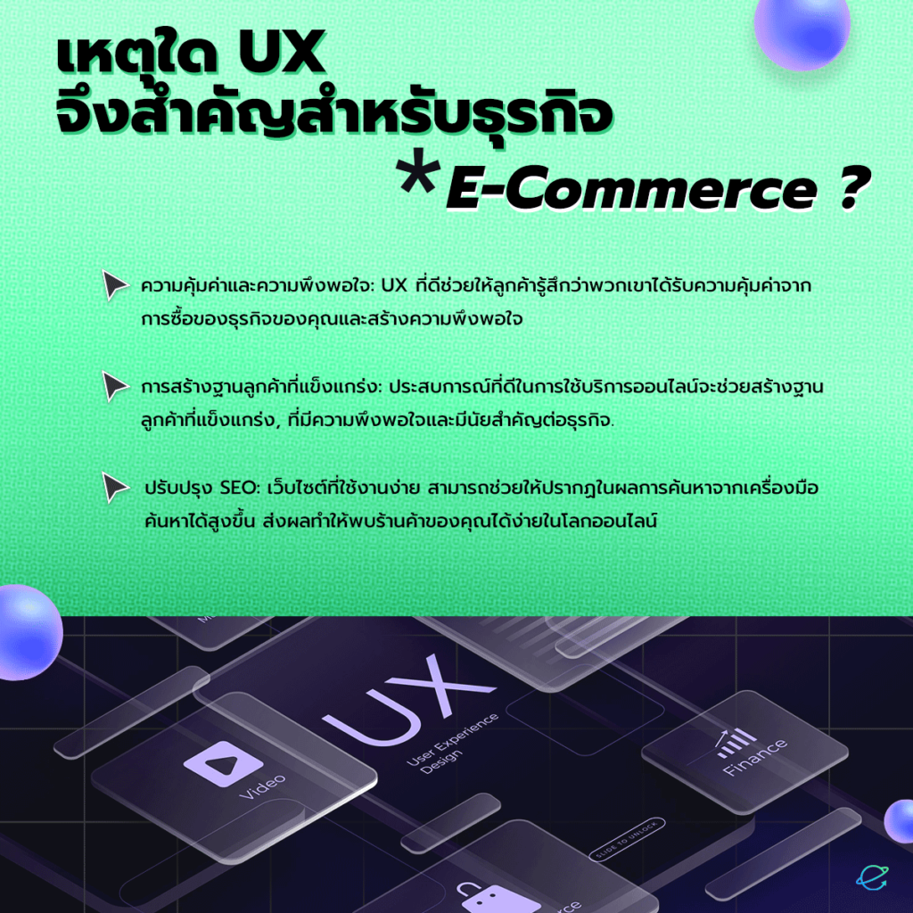 เหตุใด UX จึงสำคัญกับธุรกิจ Ecommerce